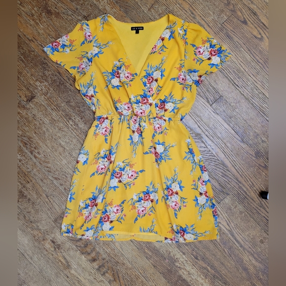 🍒 As U Wish Boho Floral Day Dress size Large - Picture 4 of 13